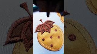 How This Strawberry Is Embroidered 🍓🧵