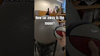 How far away is the ISS? How about the moon? #physics #stem #moon #nasa