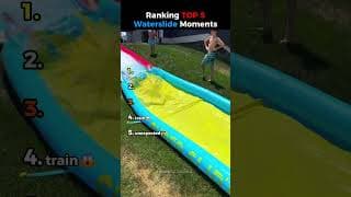 Ranking TOP 5 Waterslide Moments 💀😭🌊 #usa