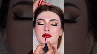 Bridal Red Lipstick Tutorial💋✨ #makeup #makeuptutorial #bridalmakeup