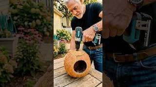 This Rustic Garden Decoration Brings Real Birds to Your Backyard Every Day 🐦🏡