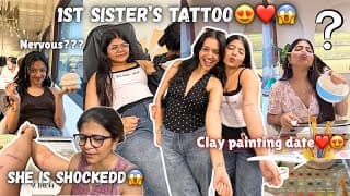 Got our 1st ever *sisters tattoo* together 😭😭 (Mumma was shocked 🥲)|| Yashasvi Rajpoot ||
