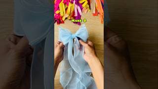 DIY Bow 😱 #crafteraditi #DIY #handmade #shorts #DIYbow #hairbow #ribbonbow @CrafterAditi