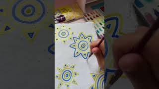 Unfurrow that brow, girl ☀️ #satisfying #relaxing #painting