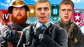 Jynxzi CaseOh & Joe Bart 3v3 vs EVERY Rank in Rainbow Six Siege