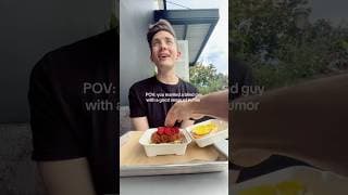 Adding raspberries to my blind husband’s burger #shorts