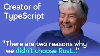 Creator of TypeScript: 10x Faster Typescript, Why AI Won't Replace SWEs | Anders Hejlsberg