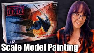 Painting a TIE Interceptor Model Kit's Hull | Hobby Night Star Wars Month Hangout