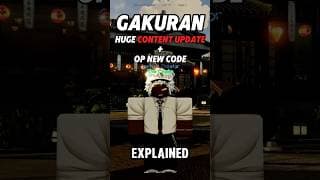 Huge Content Update + Op New Code | Gakuran #gakuran #roblox #captinttb
