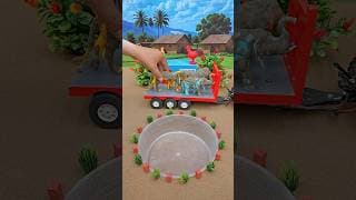 Diy mini tractor video mini water pump science project machine #ytshorts #cartoon #tractor