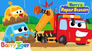 Broken Tow Truck Fix 🛠️ | Interesting Vehicle Repair Tale | Educational Kids Cartoons | BarryTiger
