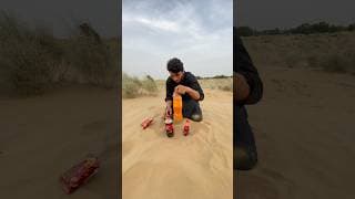 Extracting drink 🥤 & food 🍱 in desert 🏜️ sand#survival #camping #outdoors