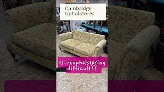 Week 44 - How hard is it to reupholster a sofa? #renovation #before and after