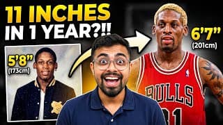 How Dennis Rodman Increased 11 Inches Height After 19 From 5’8 To 6’7 In 1 Year ?