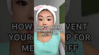 How to prevent makeup from melting off #makeup #grwm #makeuptutorial