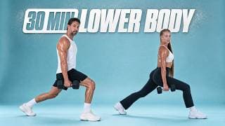 30 Min Lower Body Dumbbell Workout - Legs & Glutes - Build Muscle at Home