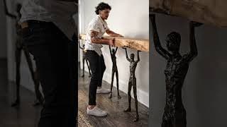 They Lifted a Massive Wood Slab... Then Built a $2,000 Masterpiece 😳🪵 (USA DIY)