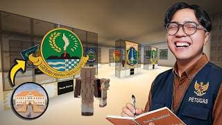 Aku jadi Petugas Museum Provinsi Indonesia di Minecraft