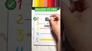 ERASER VS PEN ??