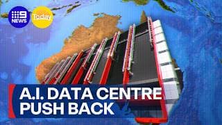 Community push against data centres | 9 News Australia