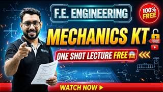 🚨 Engineering Mechanics KT One Shot Lecture FREE 🔥 | FE Engineering Mumbai University