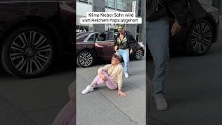 Reicher Papa holt Klima Kleber ab