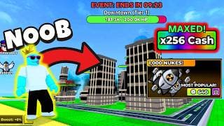 NOOB to PRO in Merge Nukes on Roblox using ALL GAMEPASSES!