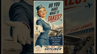 Would You Pass The Interview For A Flight Attendant in 1955? #history