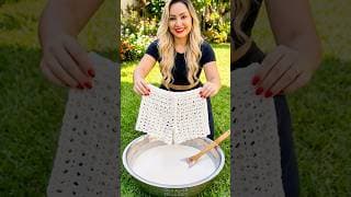 Turn a pair of lace shorts into a beautiful DIY garden decoration 🌹🌿