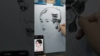 All you need is a charcoal pencil to draw #drawing #art 260515A