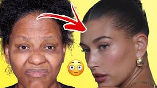Makeup Transformation Hailey Bieber 😱🔥 WITHOUT Plastic Surgery!! #makeuptutorial