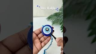Diy Evil Eye Rakhi #crafts #diy #diyideas #rakhi #handmade #handmaderakhi #craftideas #artshorts