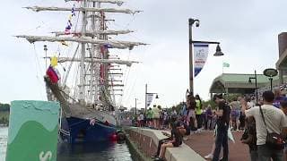 Crowds of people enjoy another day of Sail 250 Sunday