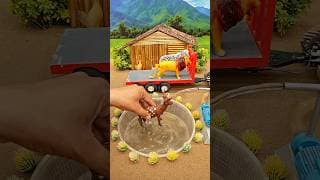 Diy mini tractor video mini water pump science project machine #ytshorts #cartoon #tractor