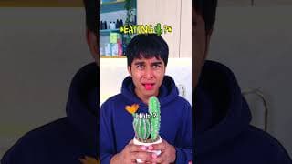 SHE'S EATING A CACTUS ??