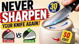 Sharp Knives Without Spending a Dime — The Coffee Mug Method