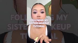 WAIT I kinda love this makeup looks… WHAT DO U GUYS THINK? #makeup #makeuptutorial #grwm #sister