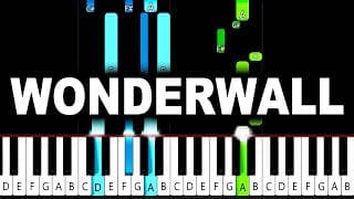 Oasis - Wonderwall - Piano Tutorial