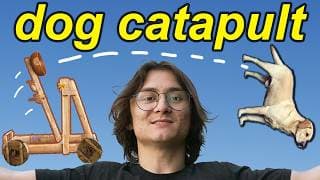 I Built a Dog Catapult