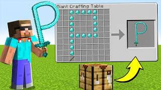 Minecraft, But Crafts are GIANT!