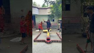 🌿 কলাগাছে ব্যালেন্স! 😍#shorts #villagegame #fungame