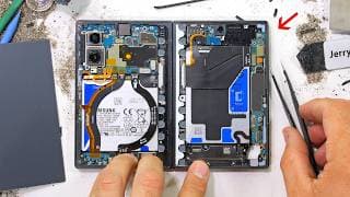 Galaxy Z Fold 8 Teardown - WHERE IS THE TITANIUM ?!