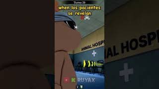 Un paciente no me quiere soltar XD #HospitalDeAnimales #Roblox #Shorts
