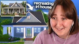 I tried recreating an *IRL HOUSE* in The Sims 4!