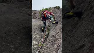 Trad fall! Follow us for more #climbing