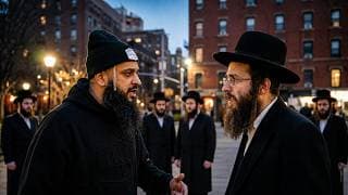 LIVE Muslim Meets Jews in Streets!