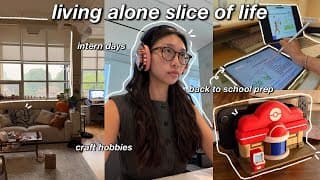 living alone diaries 📔 productive days in my life, crafty evening & back to school giveaway