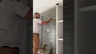 Floating shelf. #construction #diy #carpentry #remodeling #homeimprovement