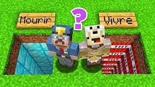 CHOISIS LE BON TROU sur Minecraft !
