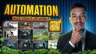 Bulk Video Automation Tutorial for Complete Mobile AI Beginners!